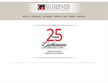 Tablet Screenshot of guthmannconstruction.com